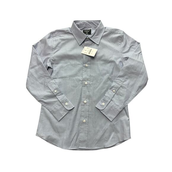 NEW Crewcuts Dress Shirt Boys 6-7 Blue Ludlow Button Down Formal Event Wedding - Picture 1 of 5